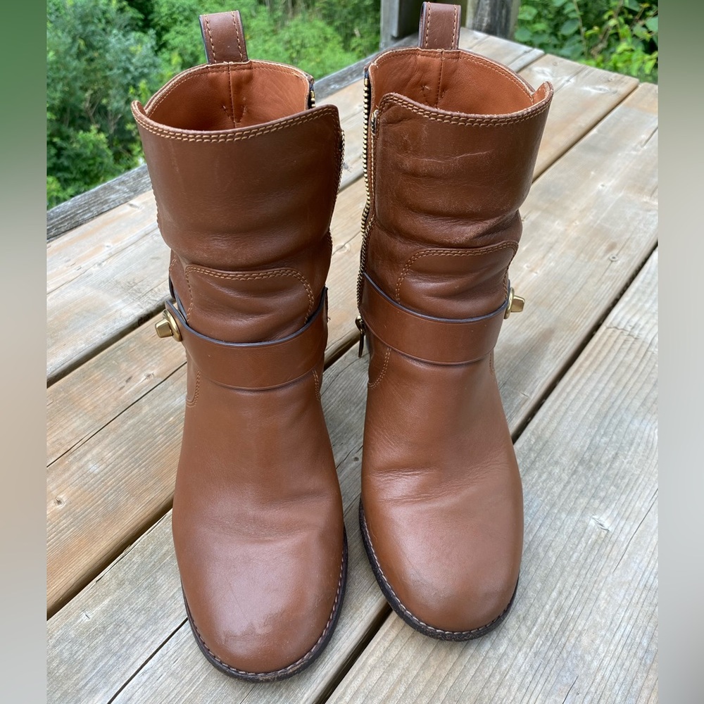 Coach round toe boots
